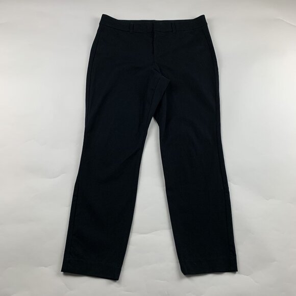 Old Navy Black Stretch Canvas High Rise Skinny Pixie Pant 10 - Picture 1 of 6